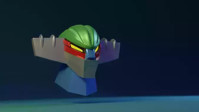 Jeeg Robot Head 3D model 3D model