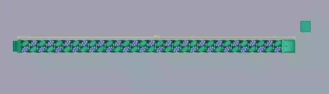 chain1 cuban link bracelet - gold