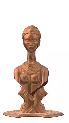 Afro Woman Statue