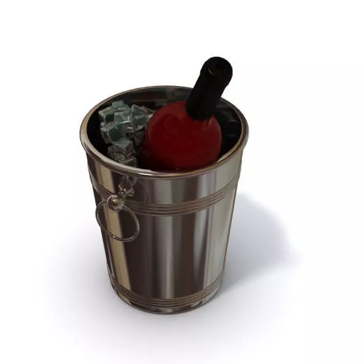 Ice Bucket Of Wine 3D model_0