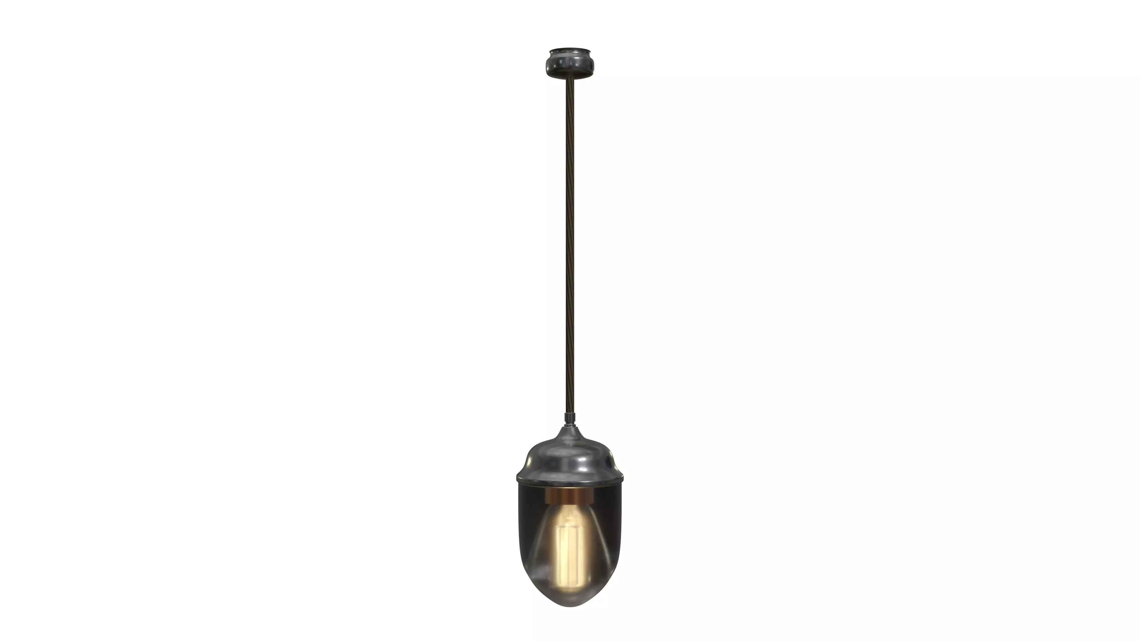 Vintage Pendant Light 3D model_0