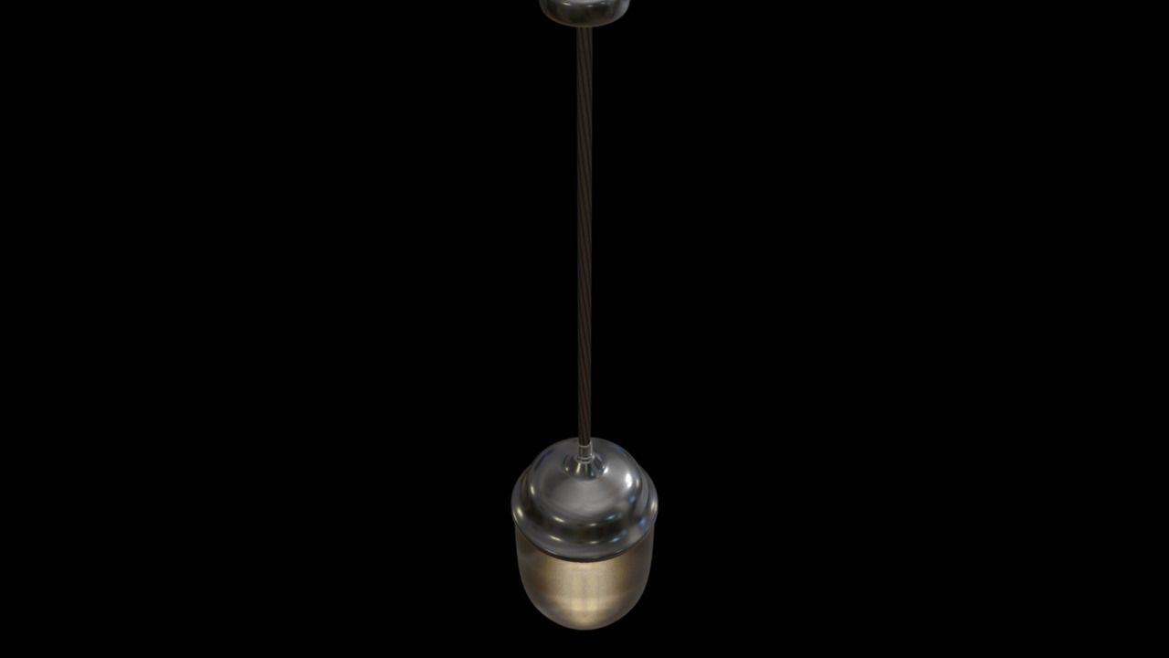 Vintage Pendant Light 3D model_1