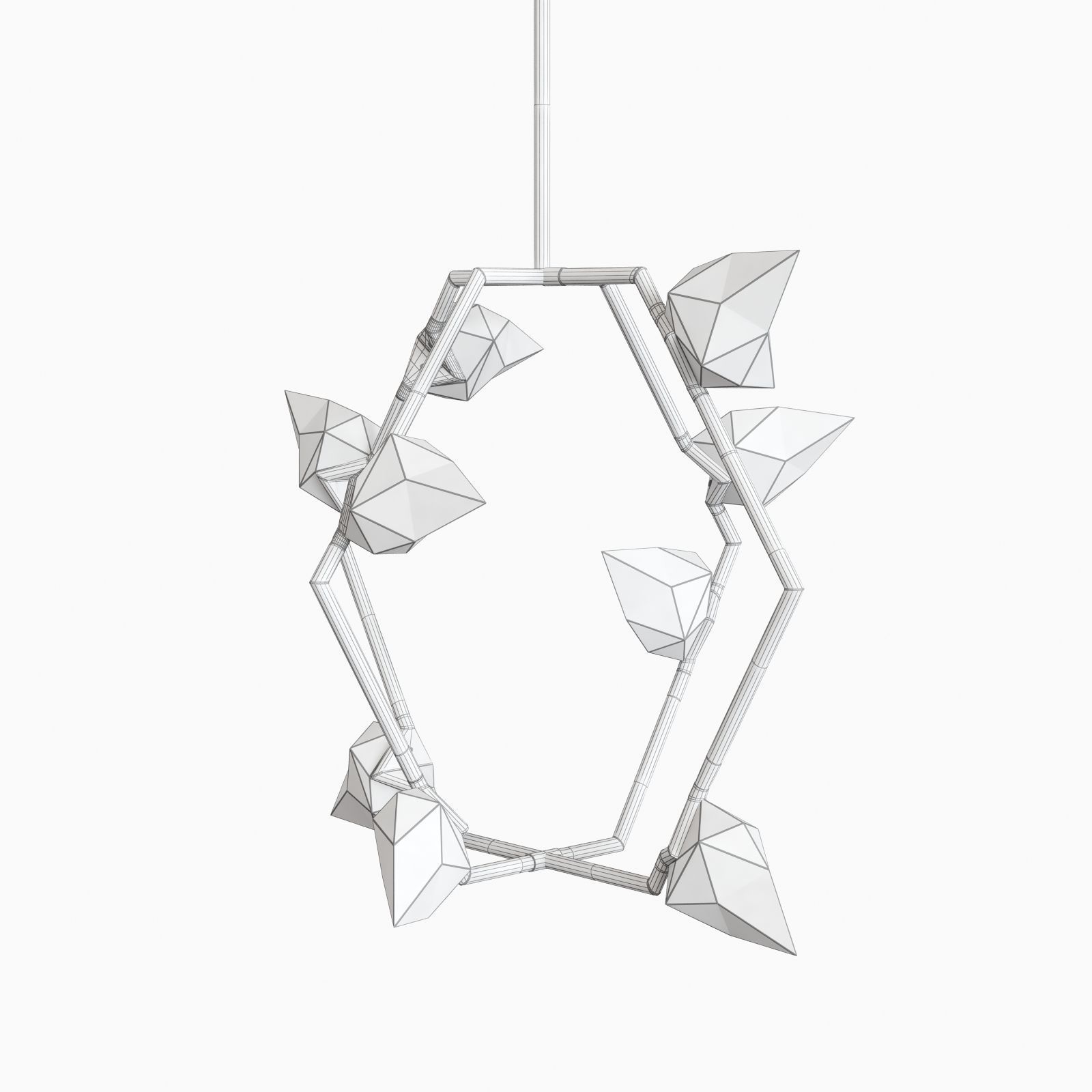 Roll Hill Seed 01 by Bec Brittain Chandelier Lamp 3D model_10