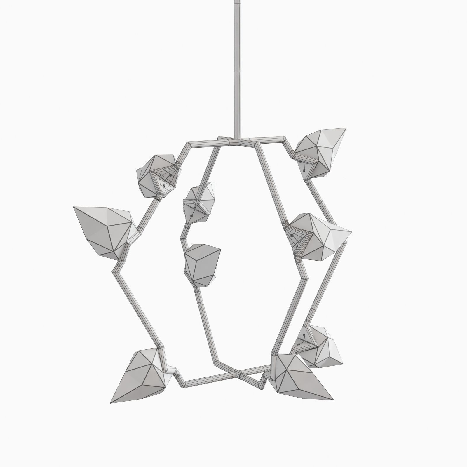Roll Hill Seed 01 by Bec Brittain Chandelier Lamp 3D model_7