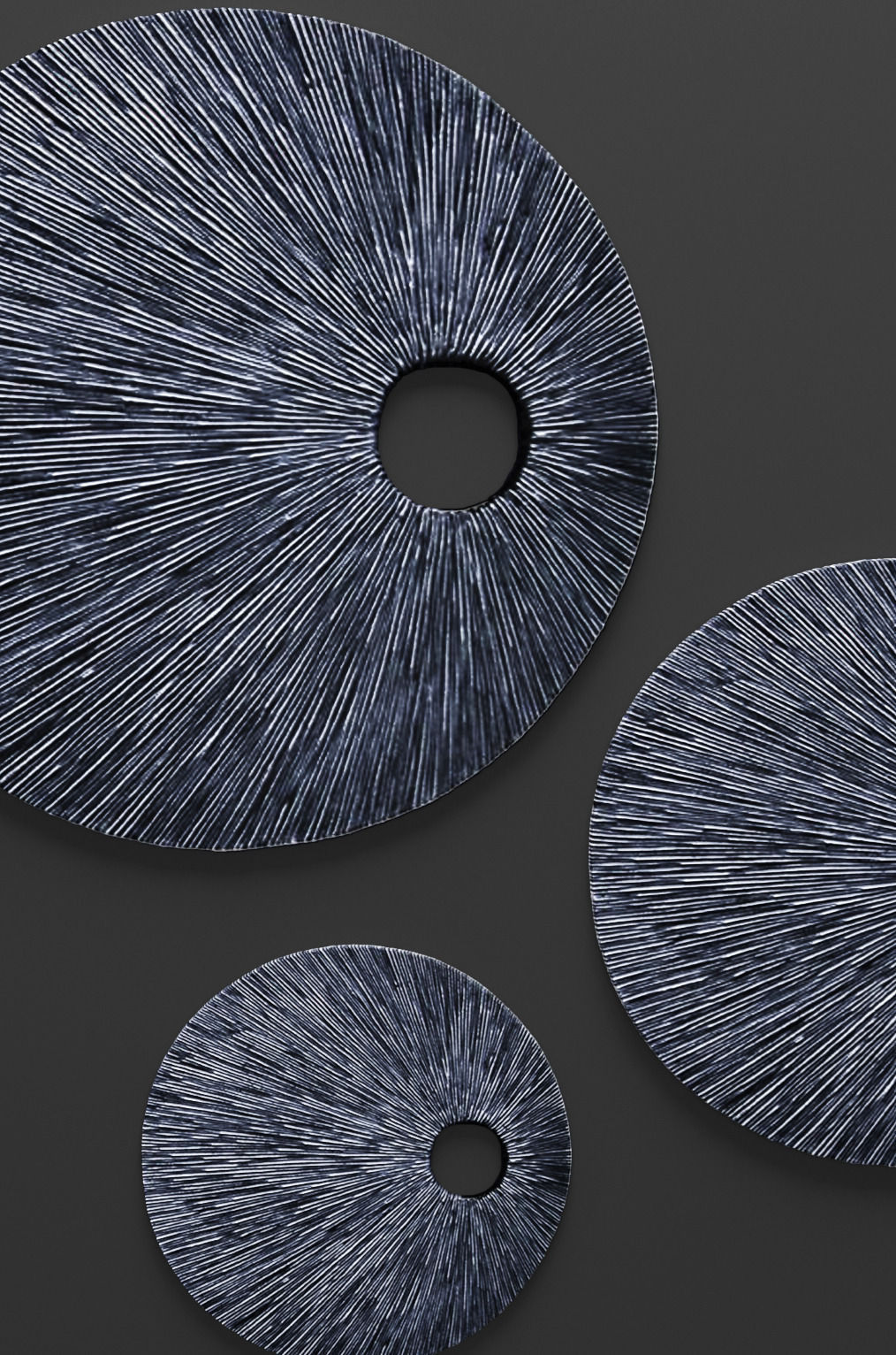 Sandstone Top Hole Ribbed Wall Art - Set 3D 2 3D model_5