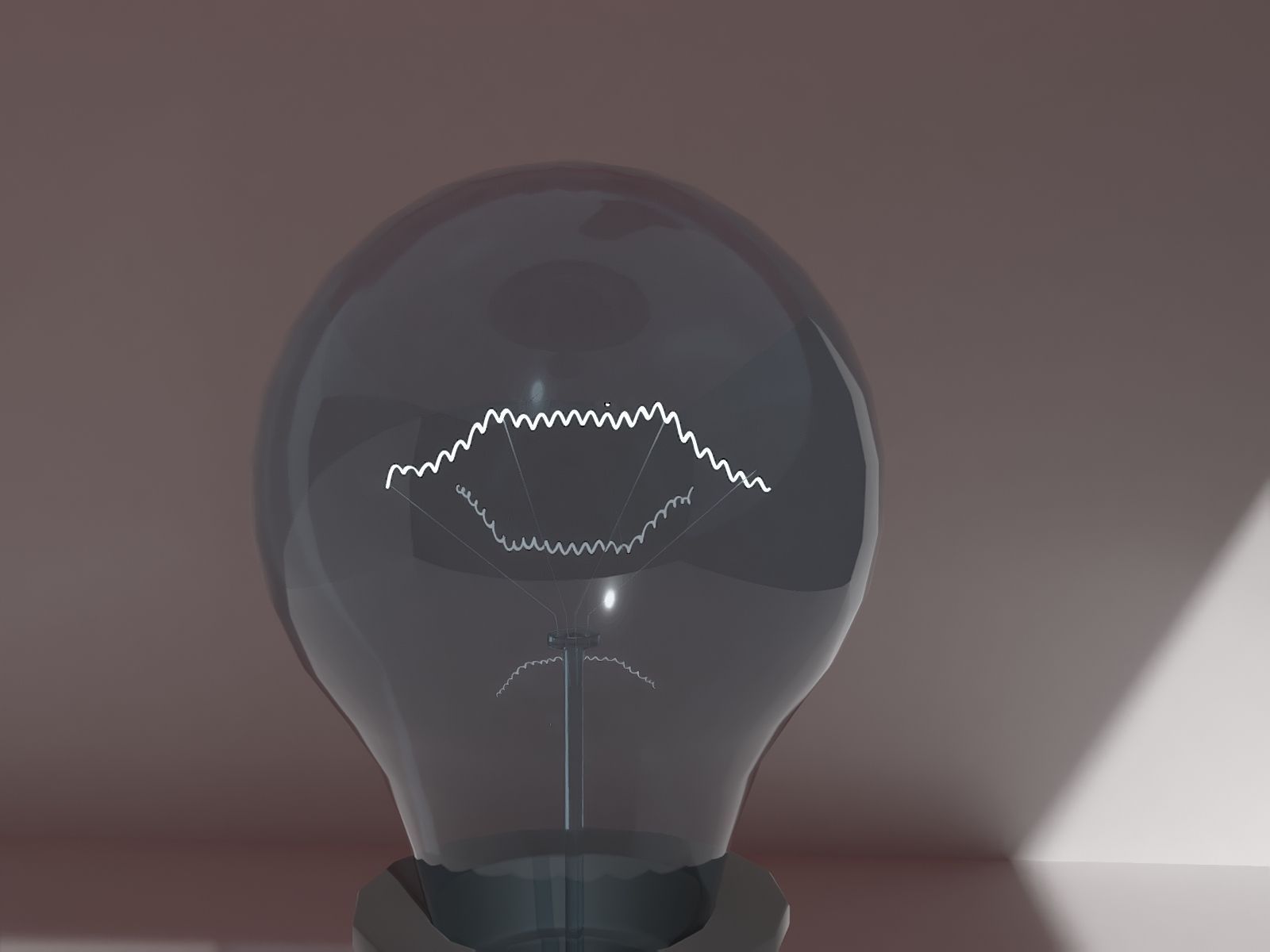 Incandescent light bulb 3D print model_1