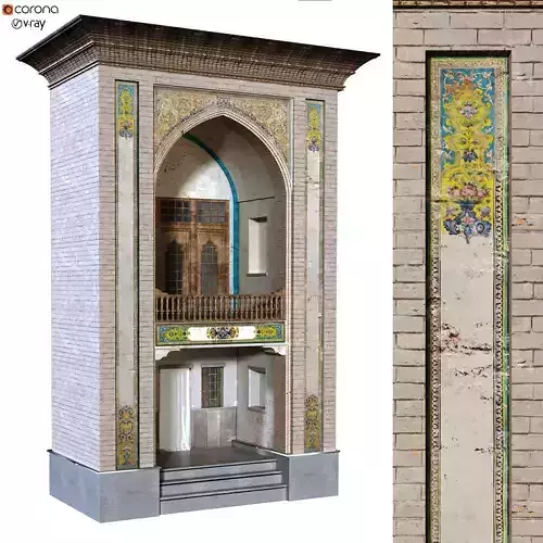 old islamic turkish arch set 136