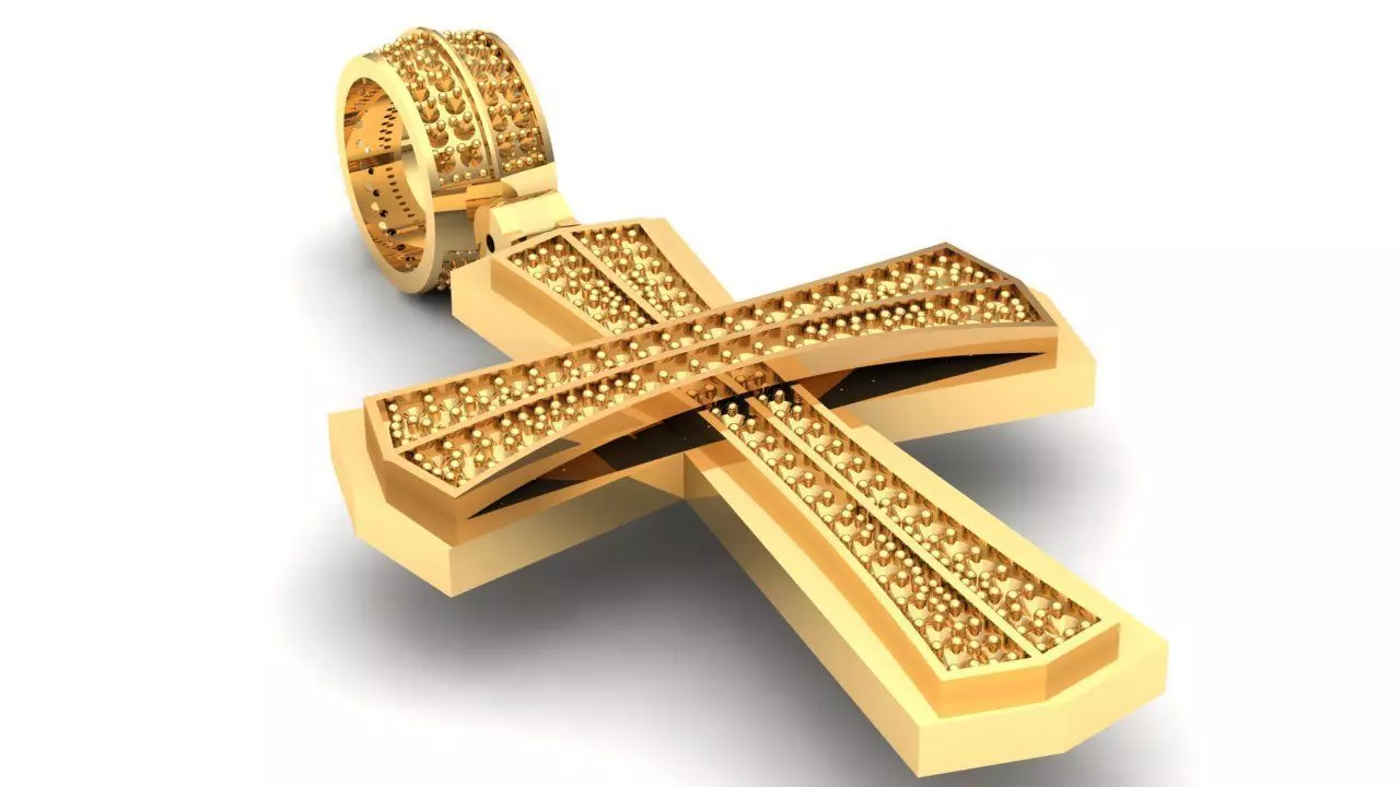 Dije Cruz Cross Charm 3D print model