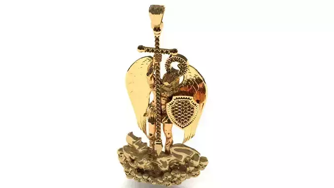 SAINT MIGUEL ANGEL PENDANT-DIJE ARCANGEL SAN MIGUEL 3D print model