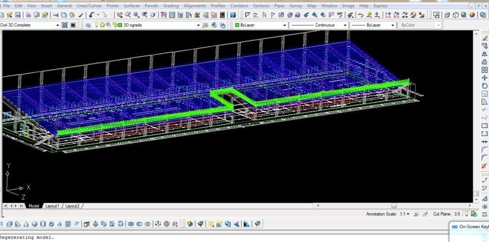 Football stadium Free 3D model_0