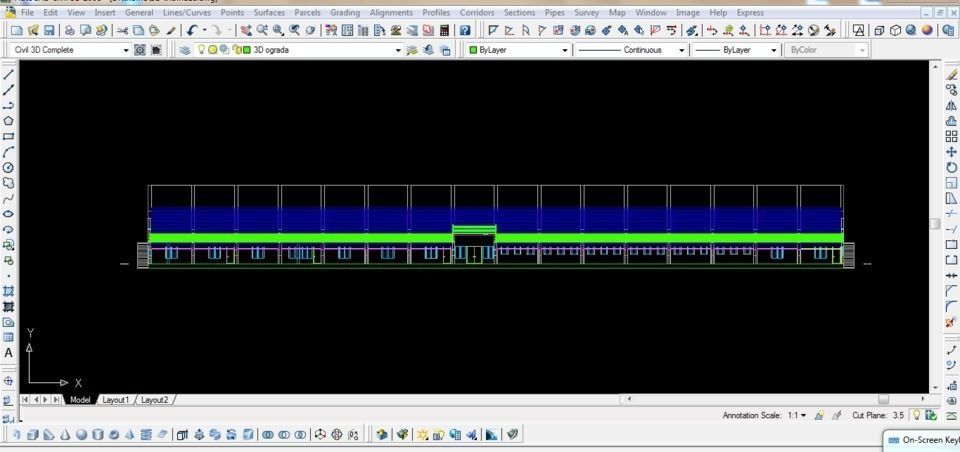 Football stadium Free 3D model_1