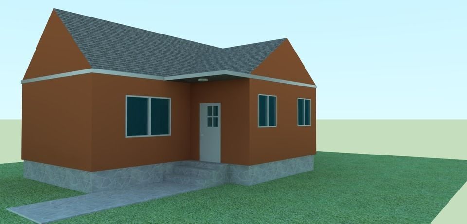 Casa house Free 3D model_0
