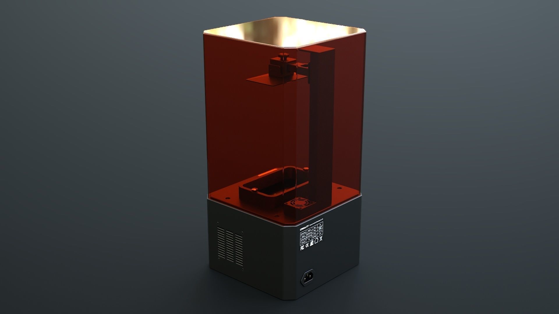 3D Printer Low-poly 3D model_8