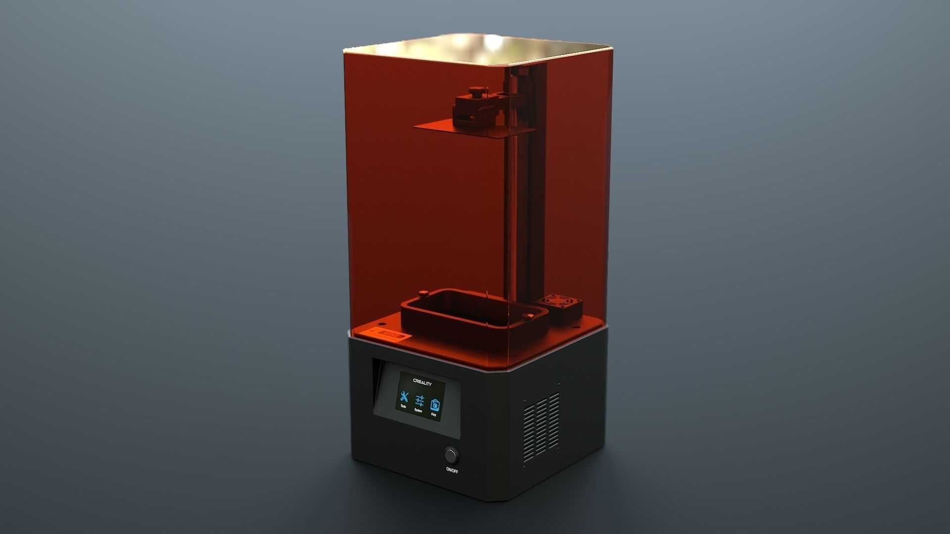3D Printer Low-poly 3D model_7