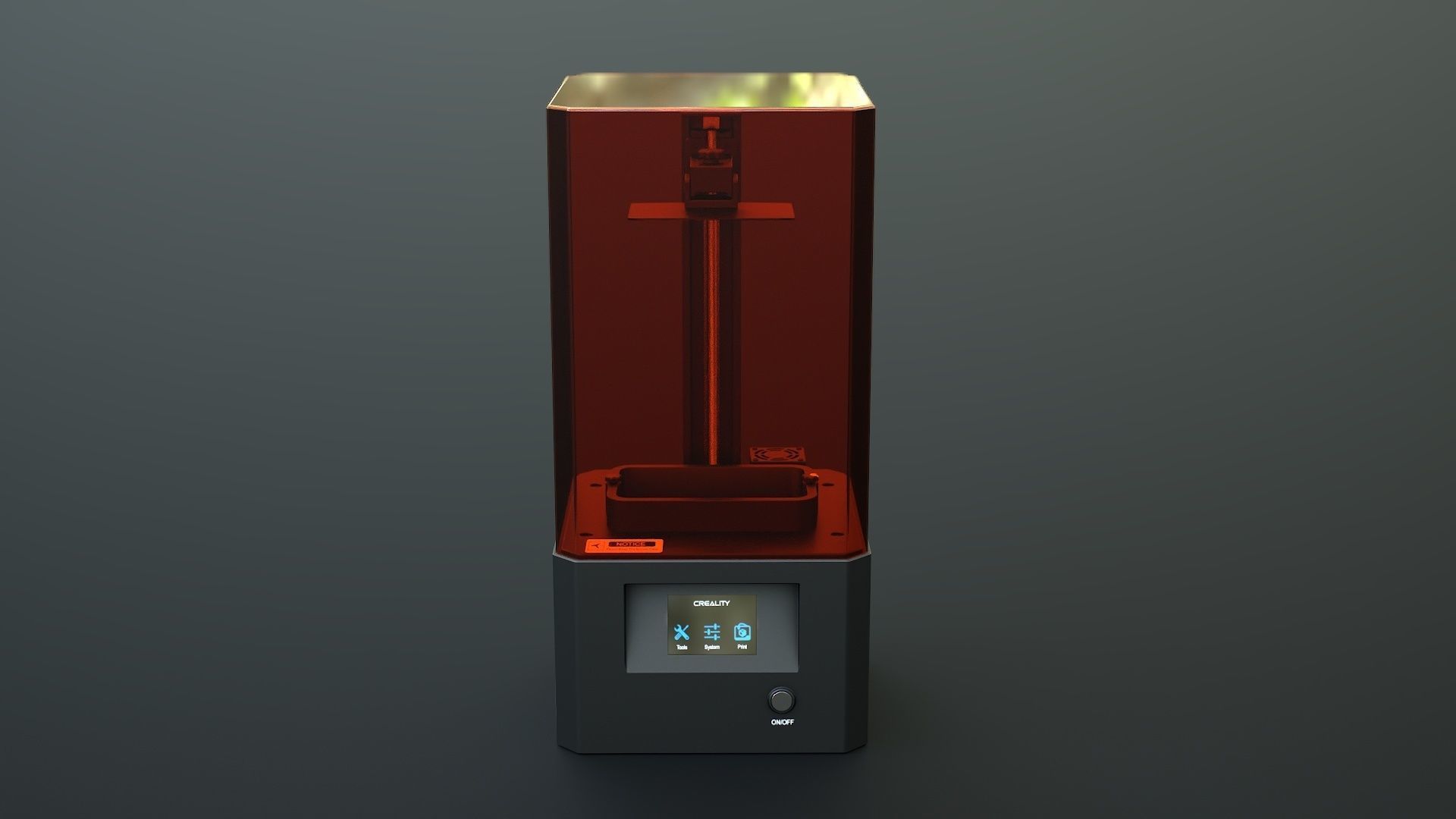 3D Printer Low-poly 3D model_1