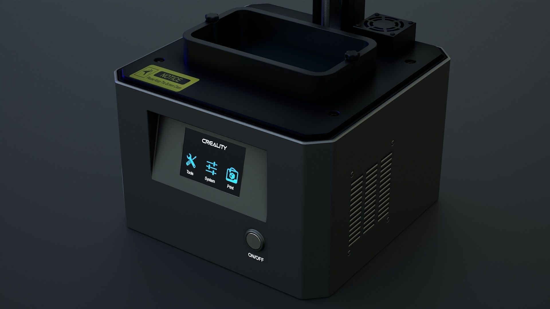 3D Printer Low-poly 3D model_17