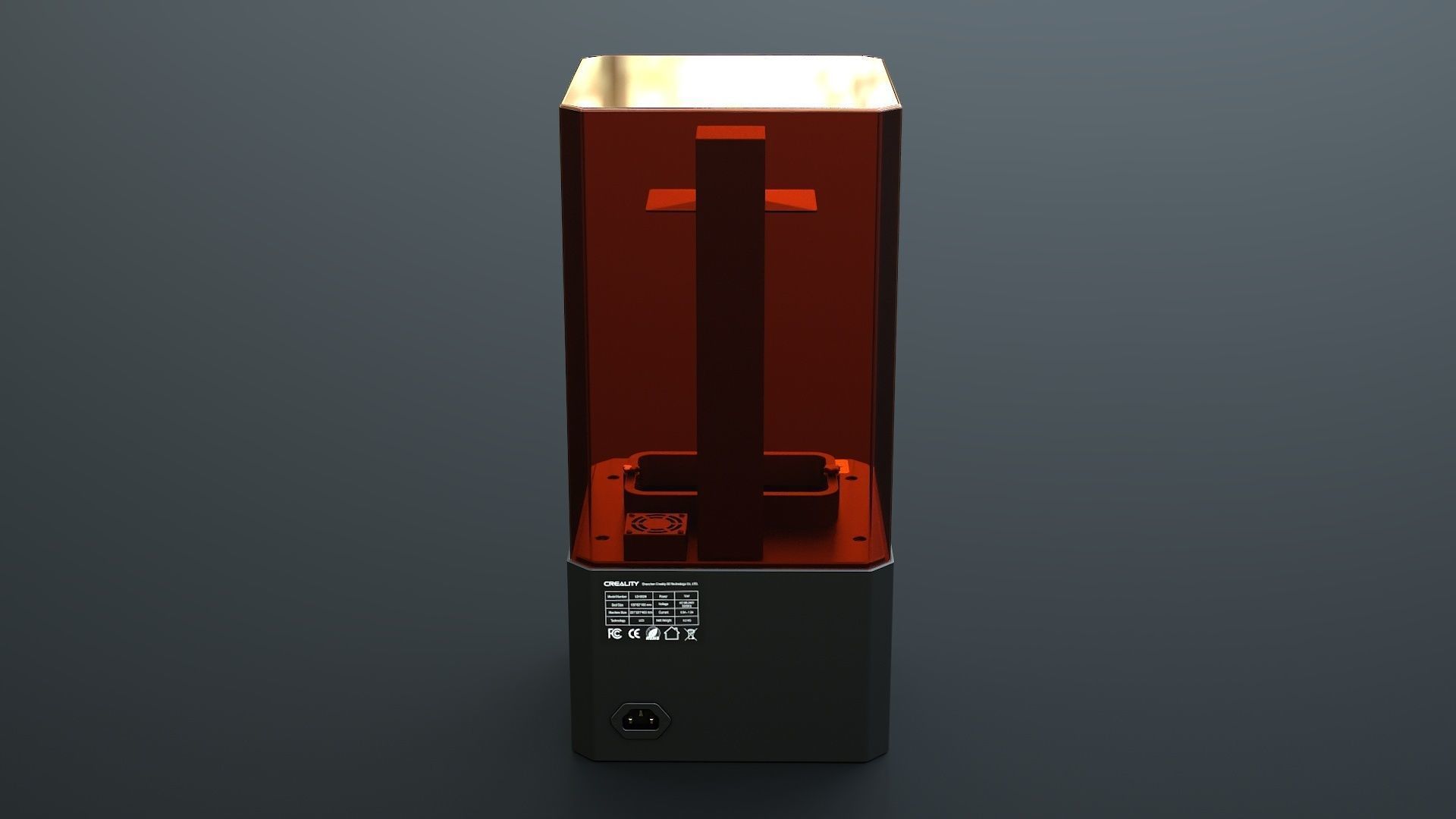 3D Printer Low-poly 3D model_4