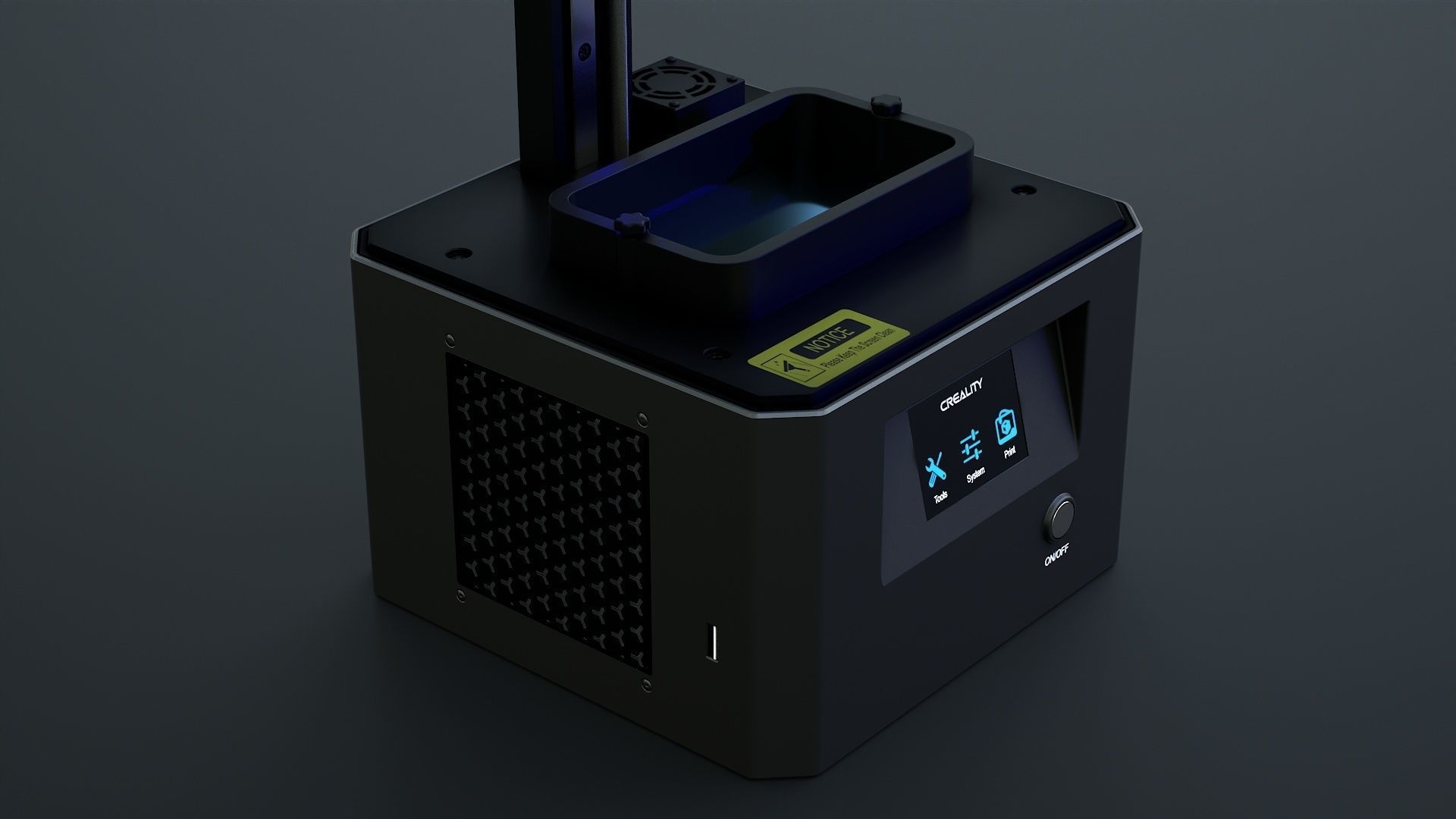 3D Printer Low-poly 3D model_16