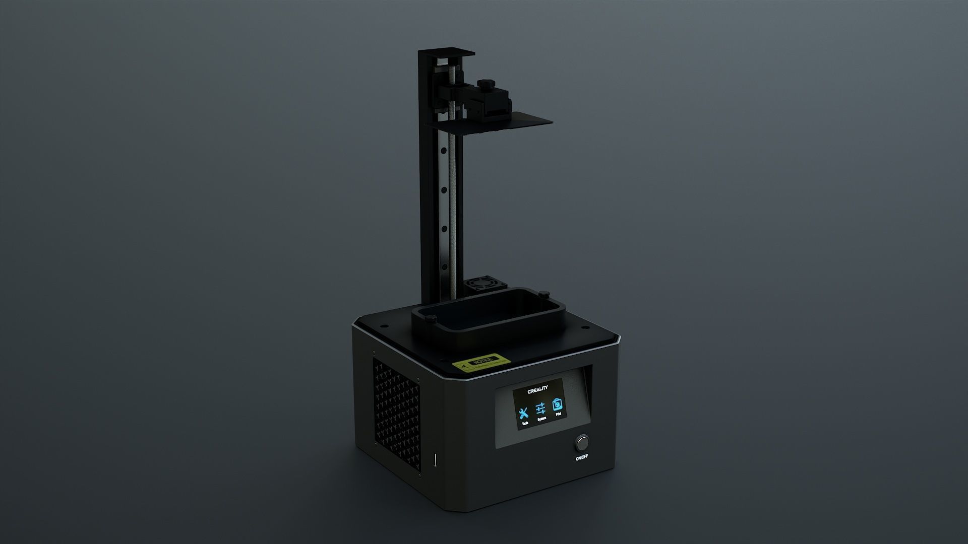 3D Printer Low-poly 3D model_10