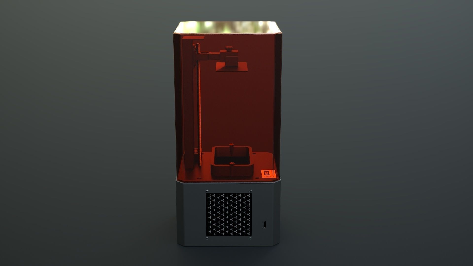 3D Printer Low-poly 3D model_5
