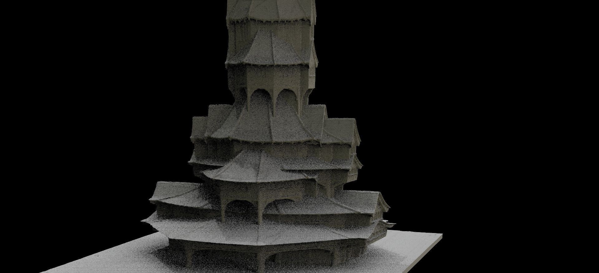 Witch cult members house 5 3D model_1