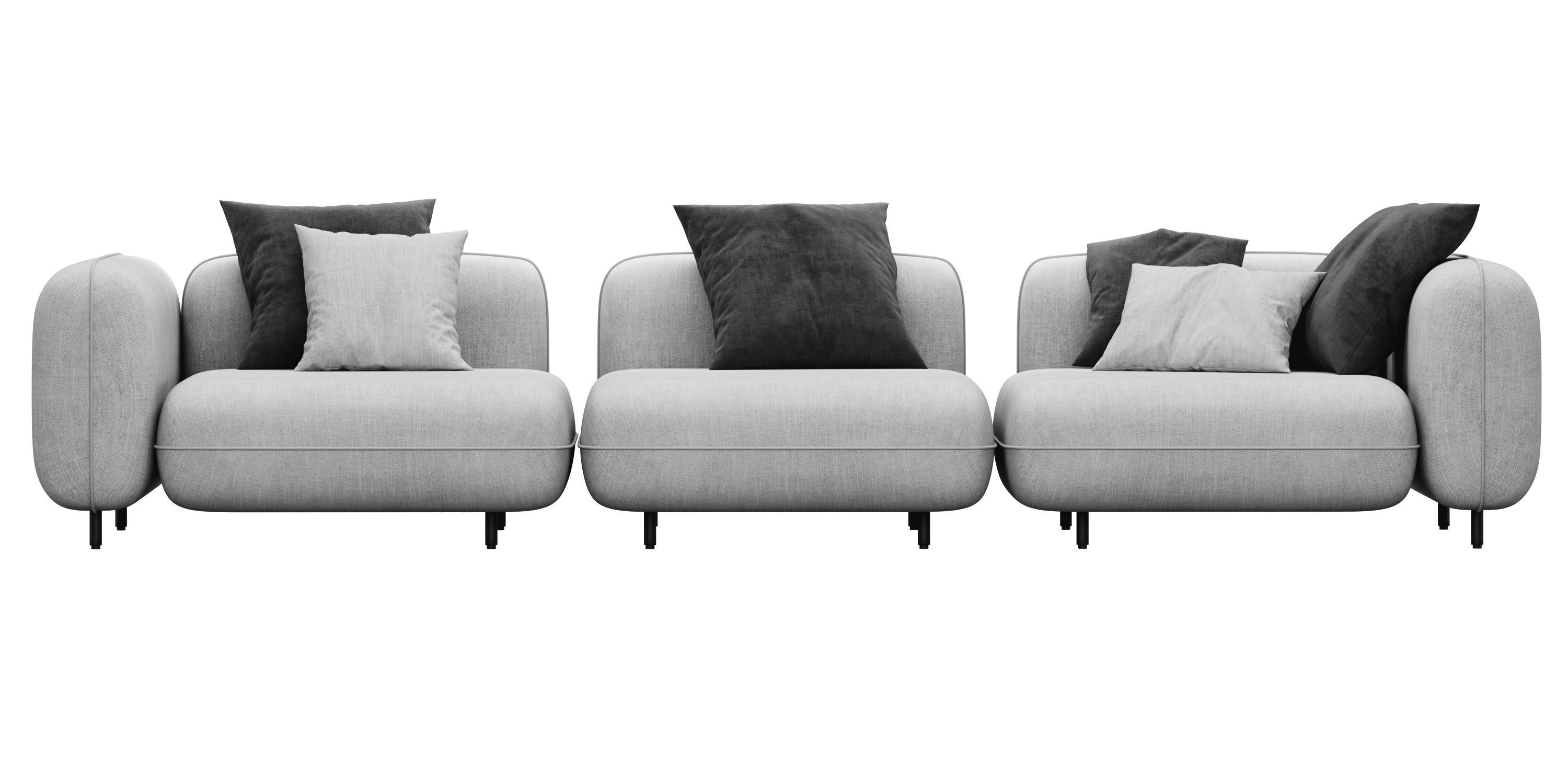 Delavega modular sofa dp1 d2 dp3 3D model_11