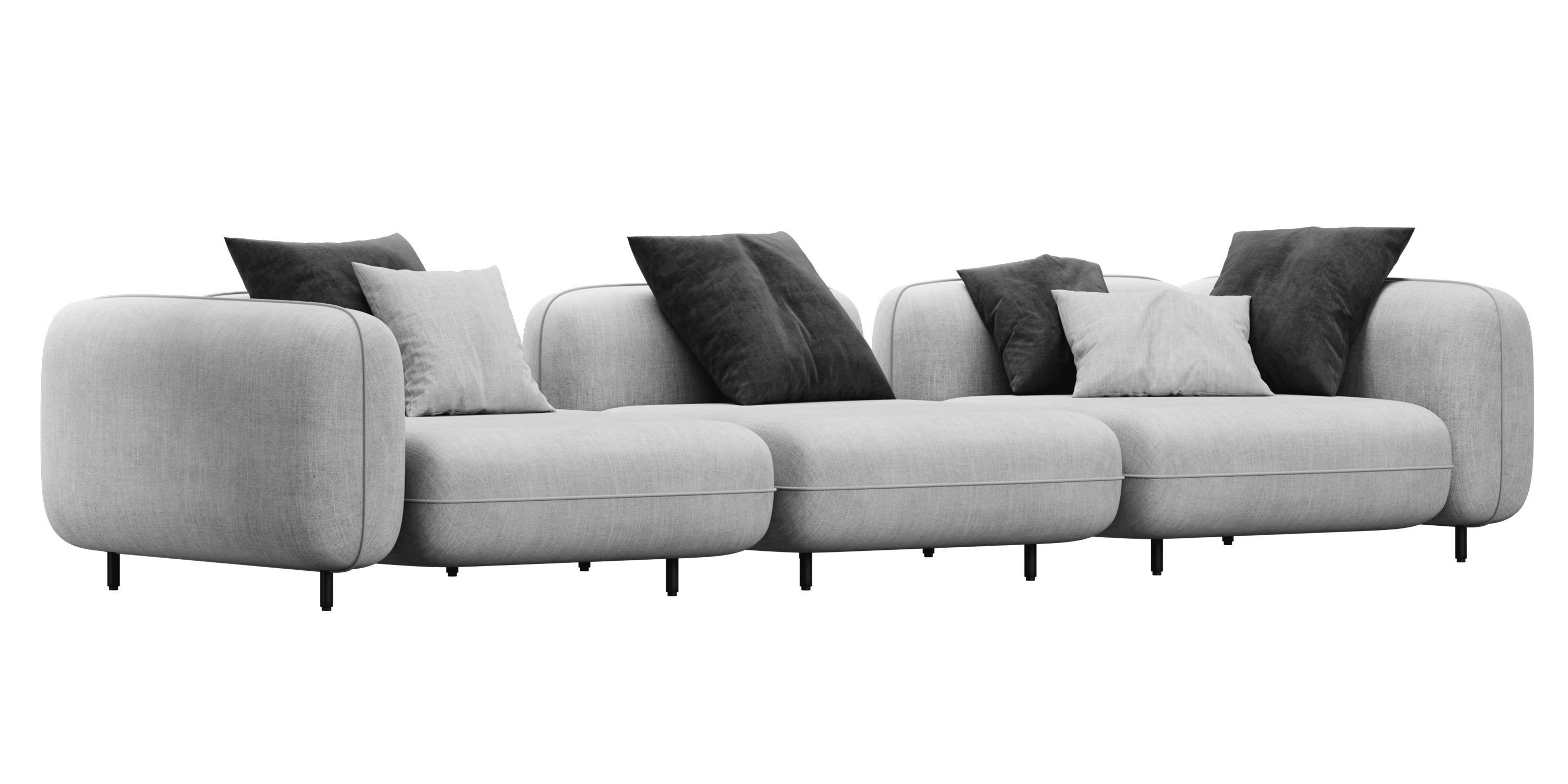 Delavega modular sofa dp1 d2 dp3 3D model_7