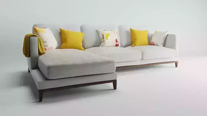 Sofa Chaise Longue - Nordic Style 