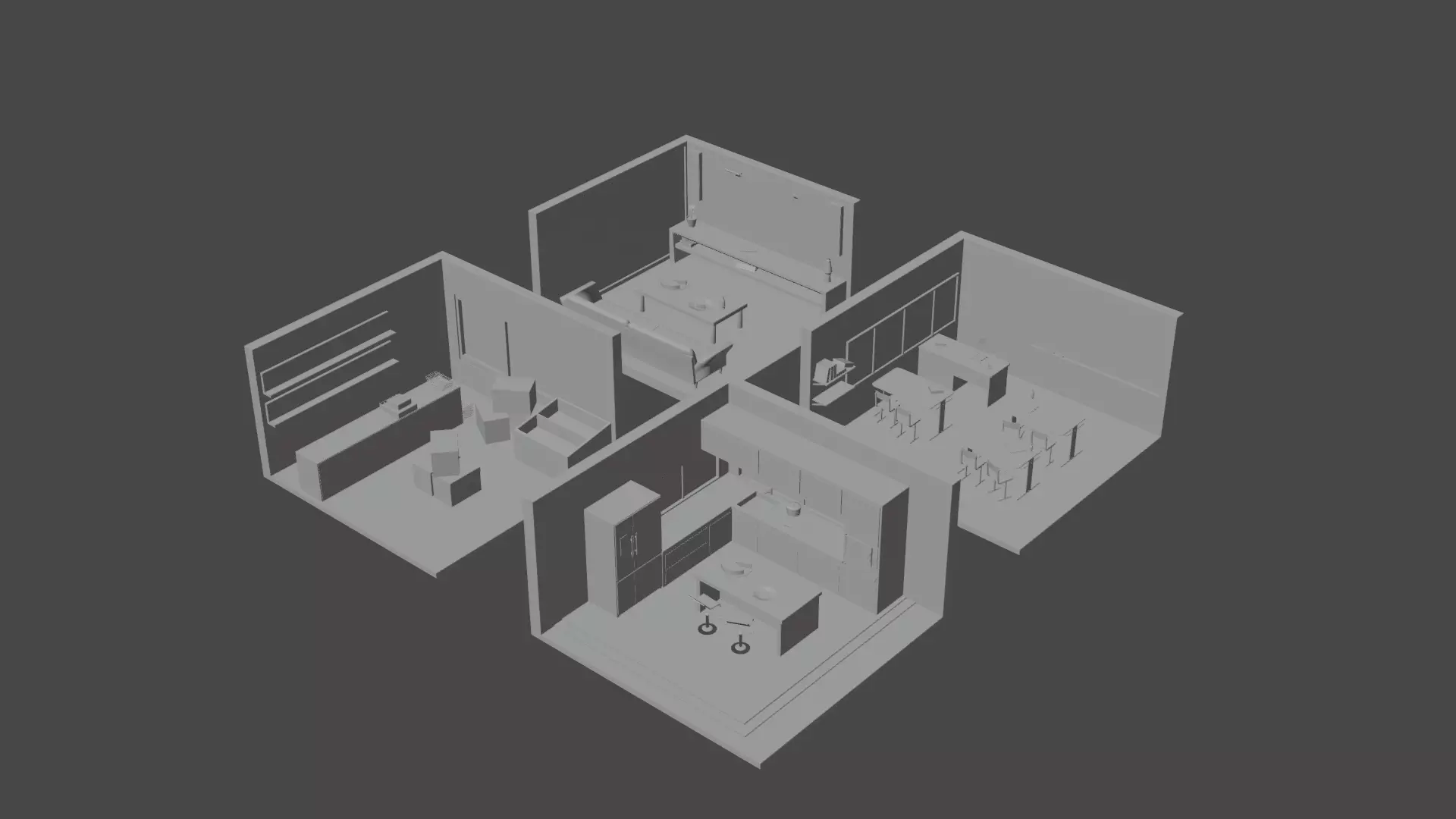 Rooms room with furniture in it 3D model_0