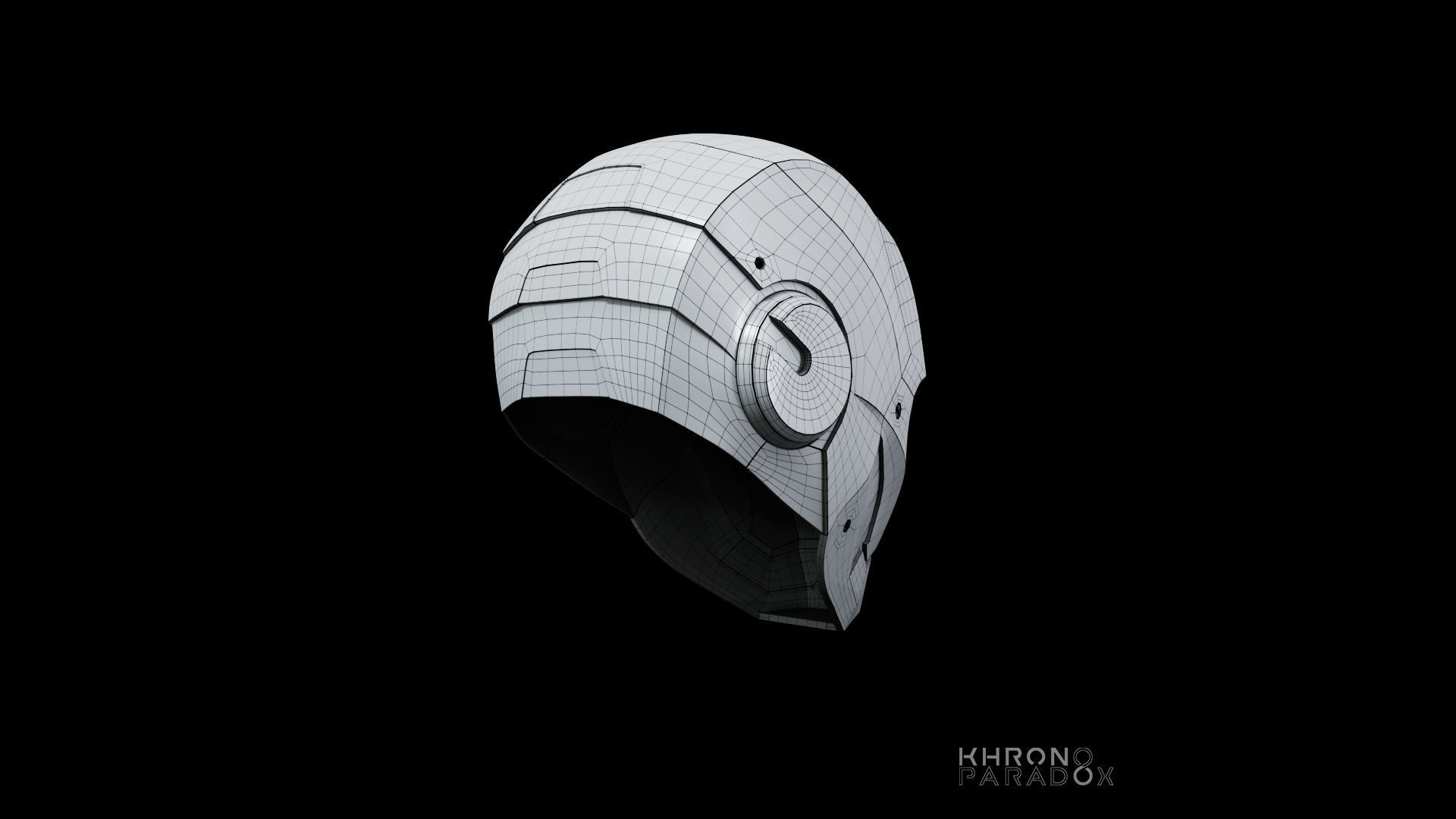 Mk 3 helmet Low-poly 3D model_10