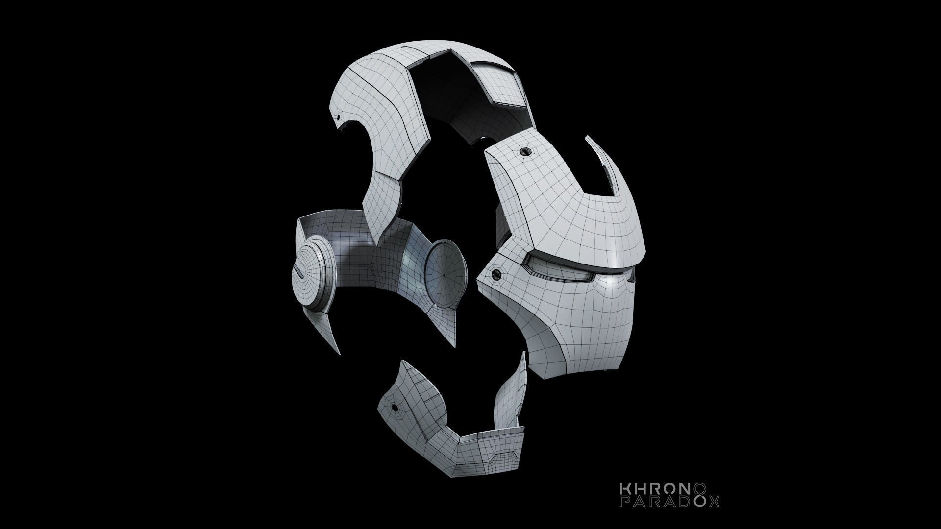 Mk 3 helmet Low-poly 3D model_12