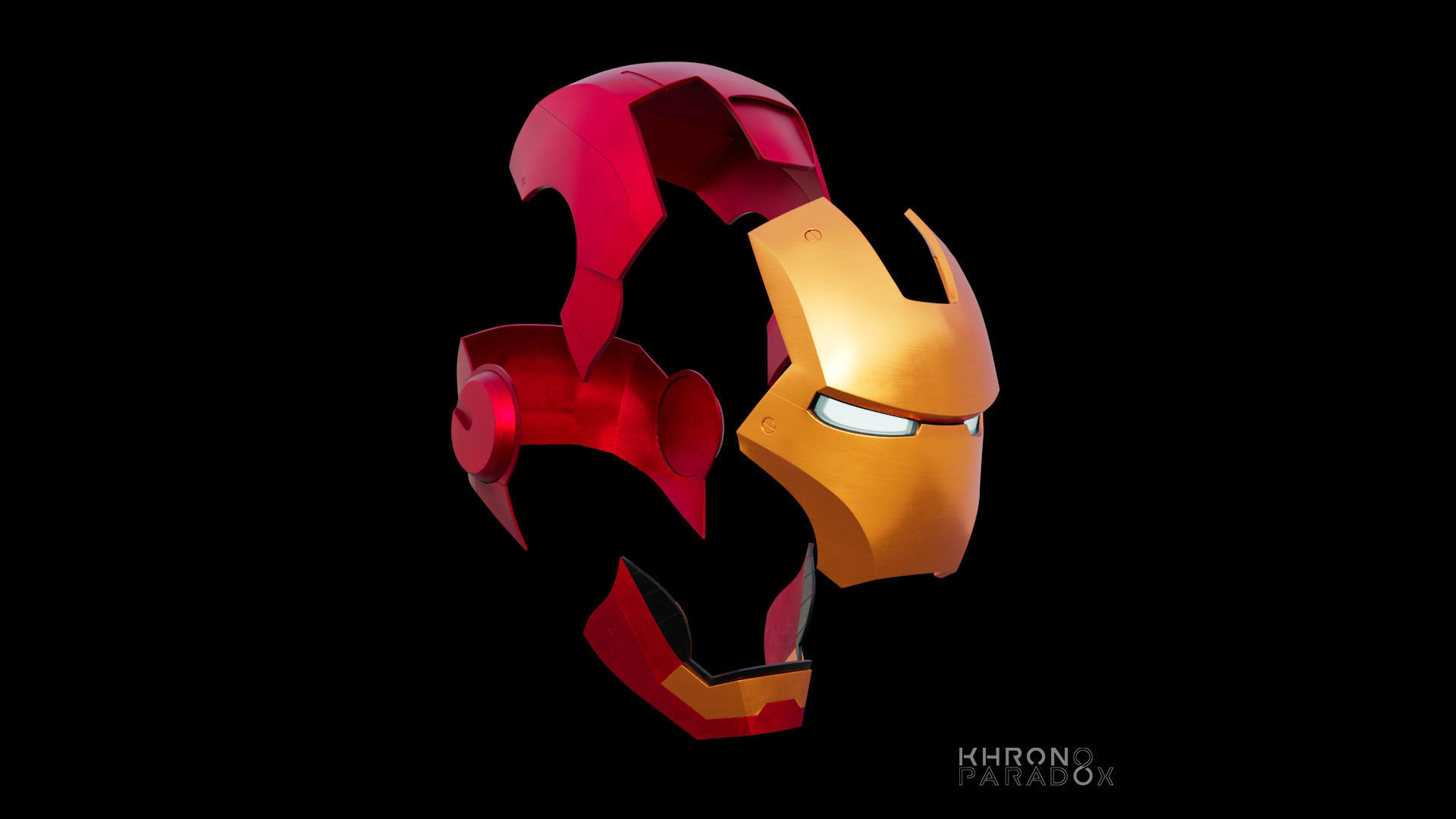 Mk 3 helmet Low-poly 3D model_6
