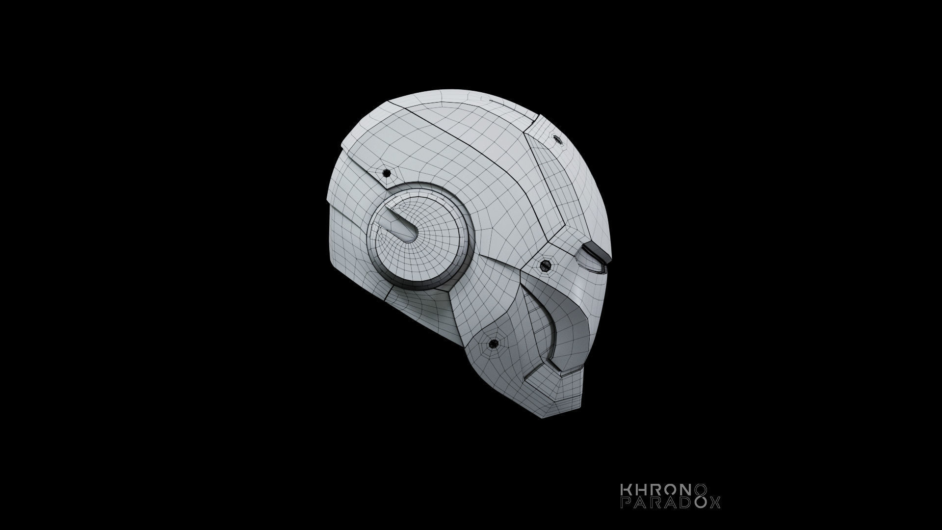 Mk 3 helmet Low-poly 3D model_9