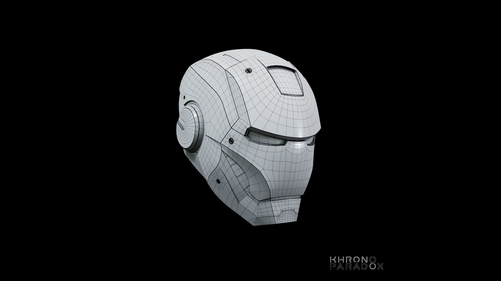 Mk 3 helmet Low-poly 3D model_8