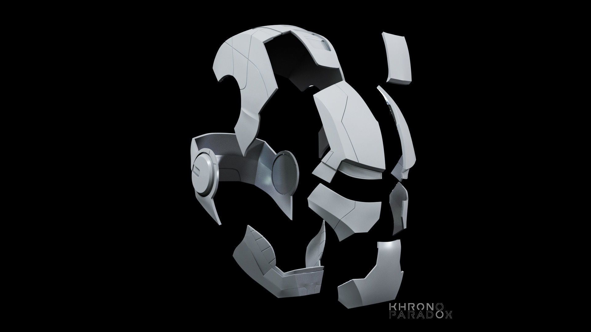 Mk 5 Helmet 3D printable 3D print model_6