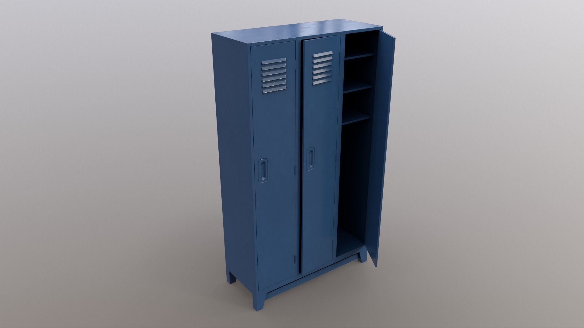 PBR School Gym Locker 1-10 - Mega Pack 3D Model Collection_61