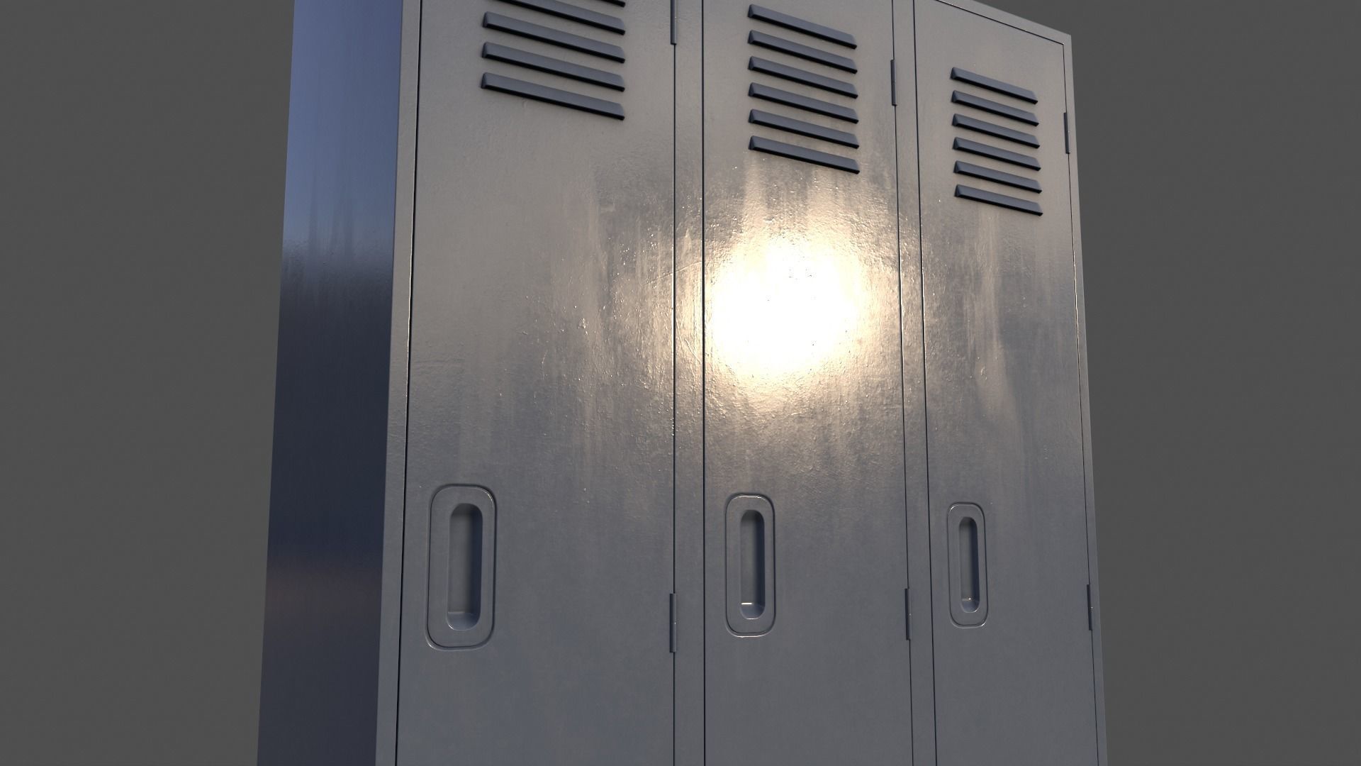PBR School Gym Locker 1-10 - Mega Pack 3D Model Collection_64