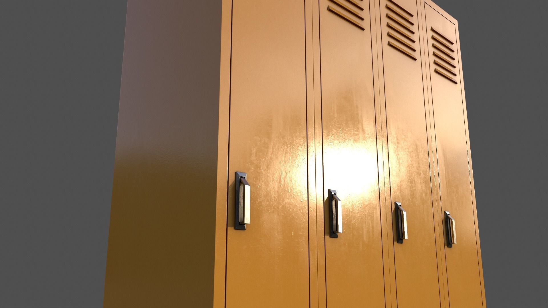 PBR School Gym Locker 1-10 - Mega Pack 3D Model Collection_16