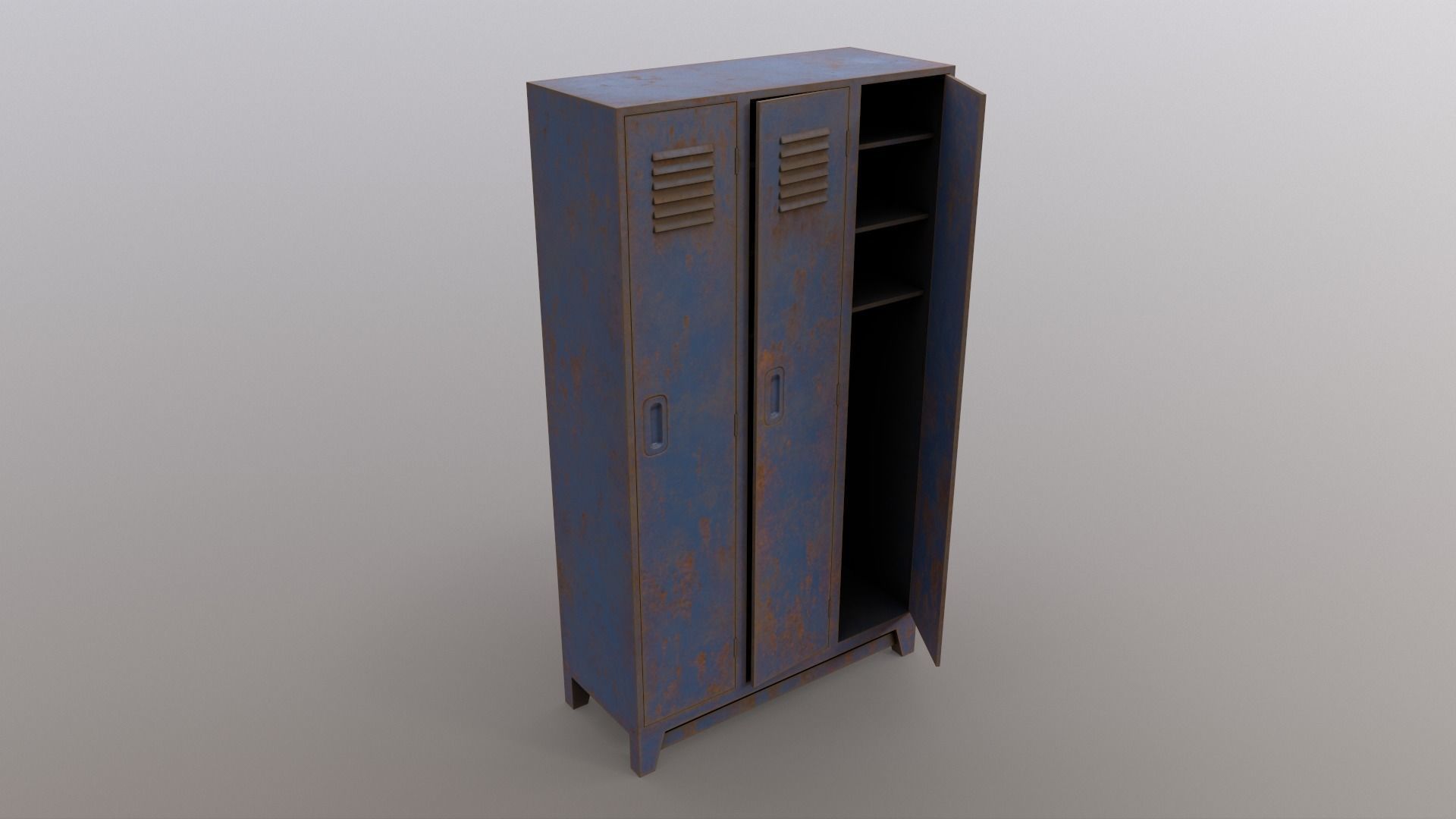 PBR School Gym Locker 1-10 - Mega Pack 3D Model Collection_63
