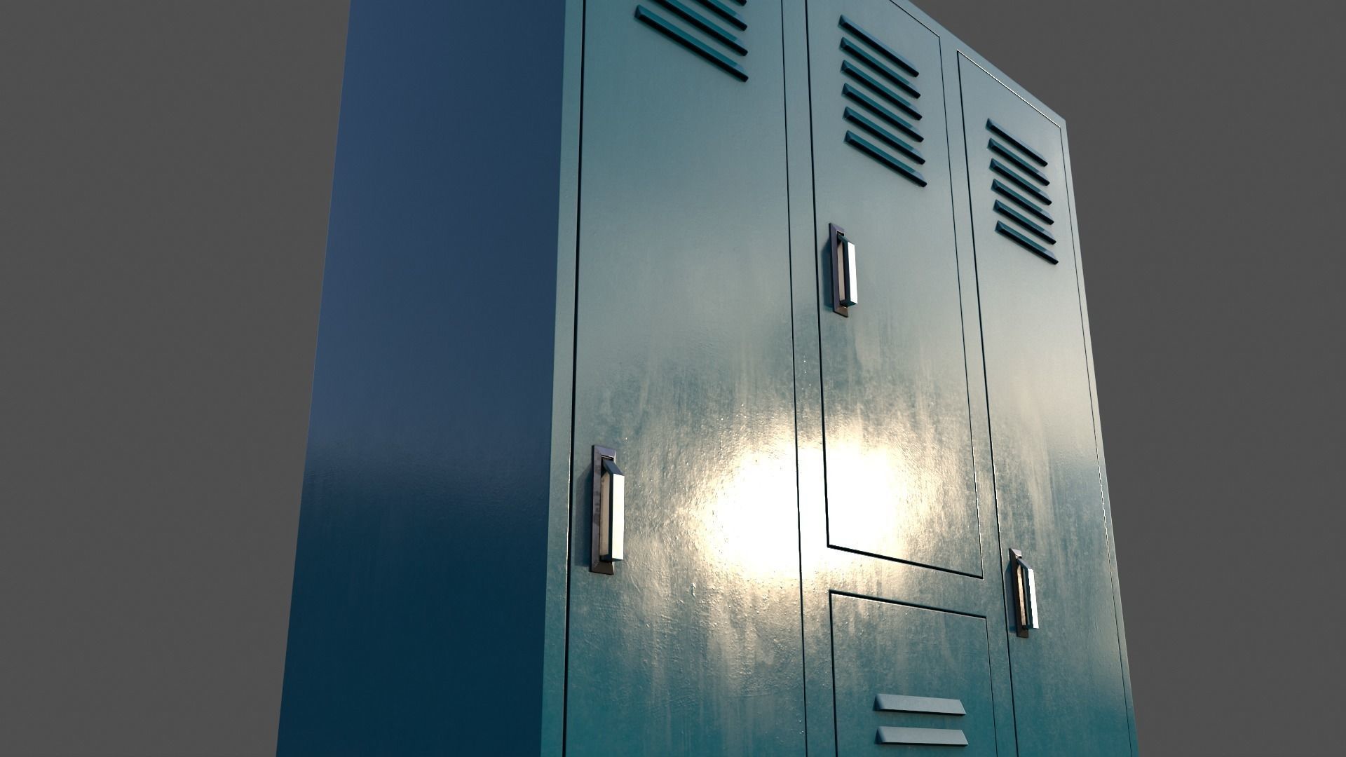 PBR School Gym Locker 1-10 - Mega Pack 3D Model Collection_40