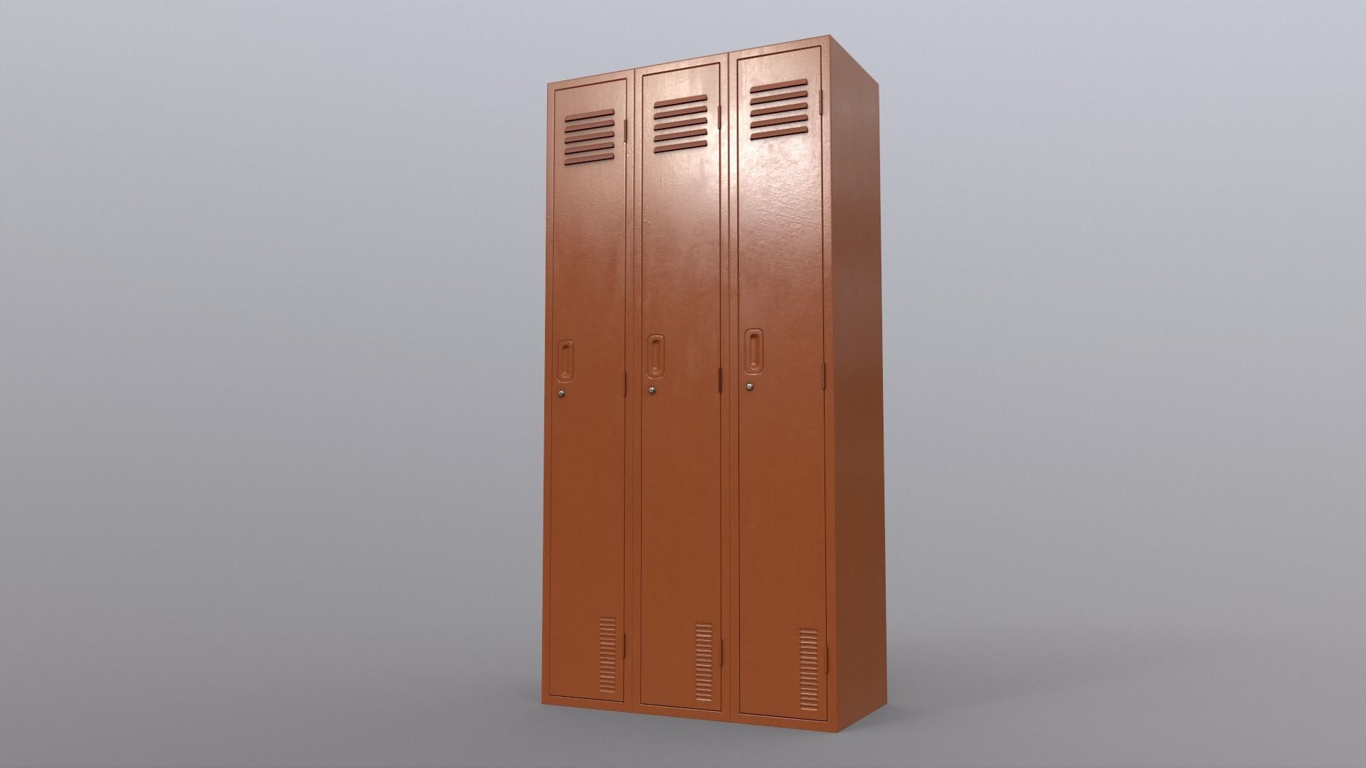 PBR School Gym Locker 1-10 - Mega Pack 3D Model Collection_21
