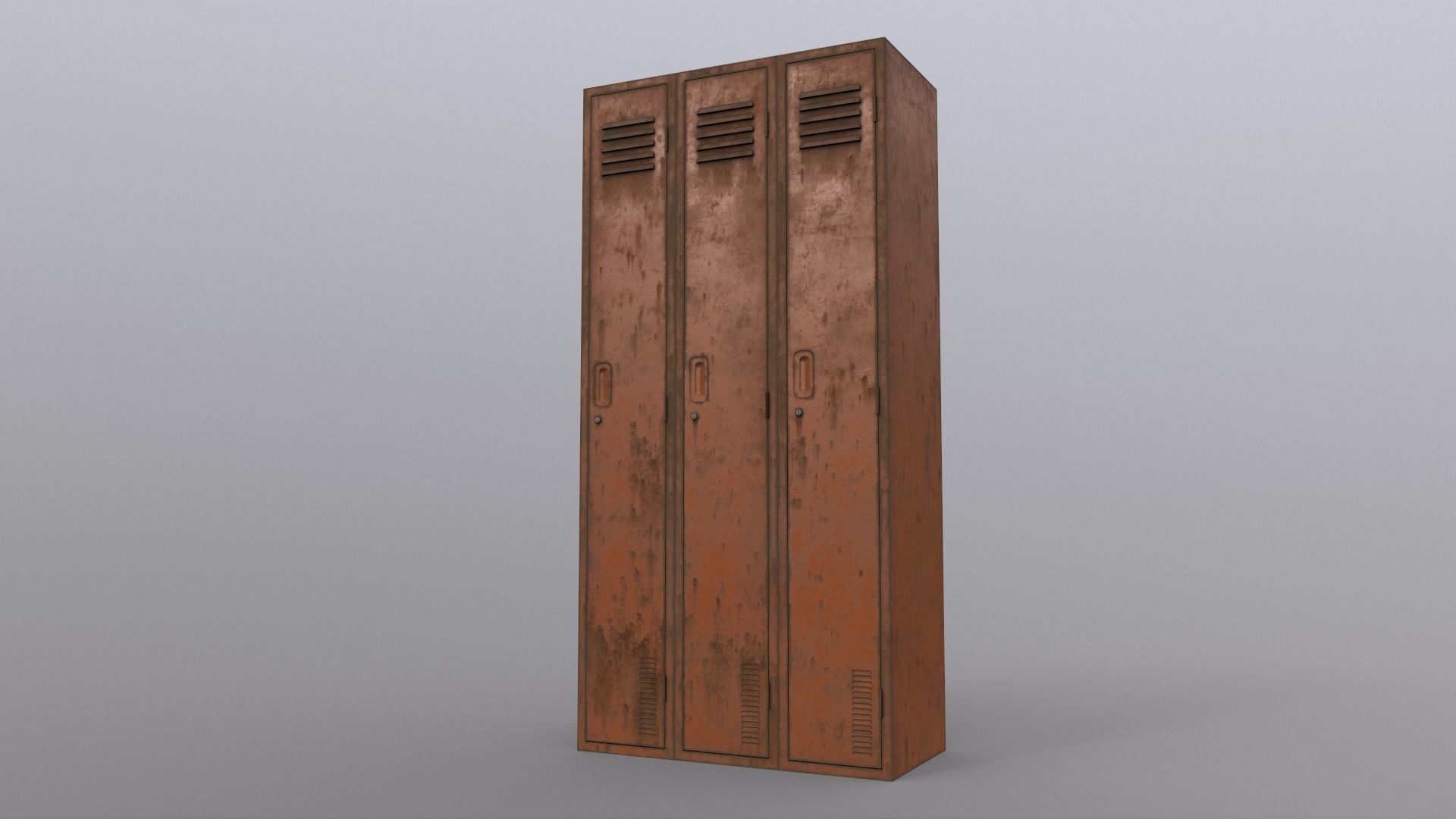 PBR School Gym Locker 1-10 - Mega Pack 3D Model Collection_23