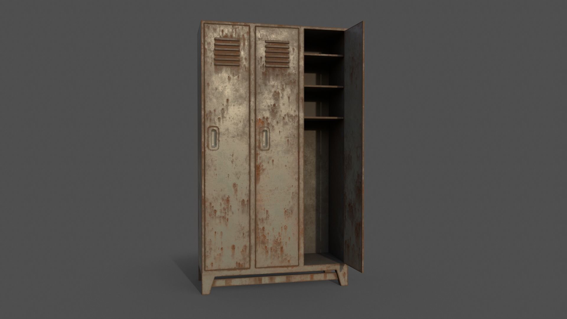 PBR School Gym Locker 1-10 - Mega Pack 3D Model Collection_60