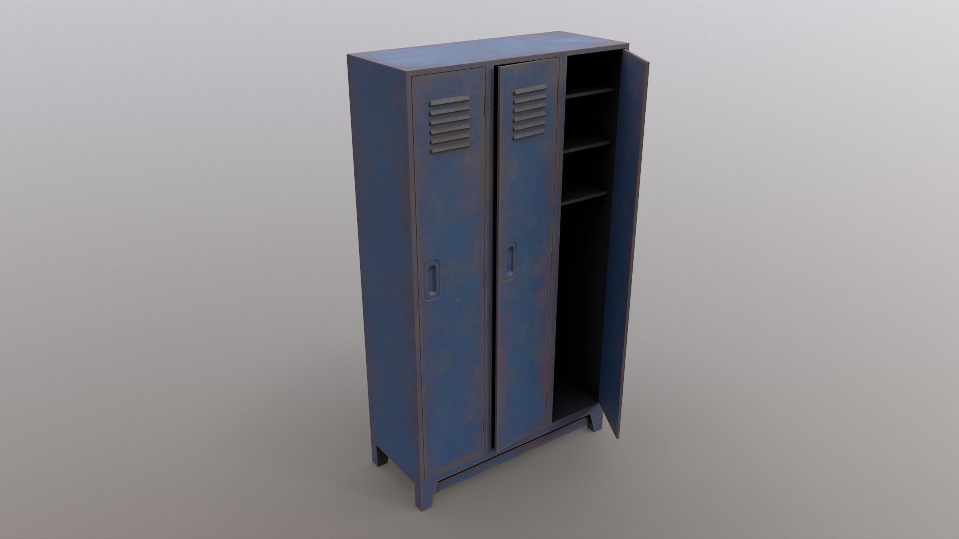 PBR School Gym Locker 1-10 - Mega Pack 3D Model Collection_62