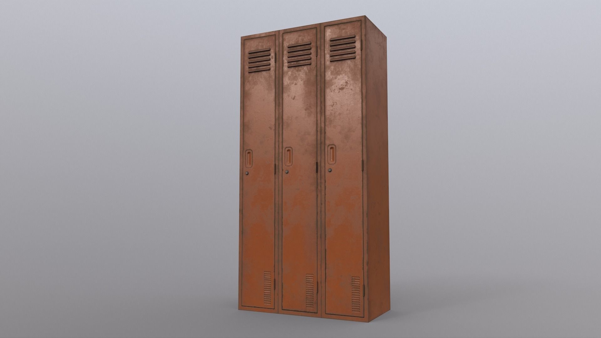 PBR School Gym Locker 1-10 - Mega Pack 3D Model Collection_22