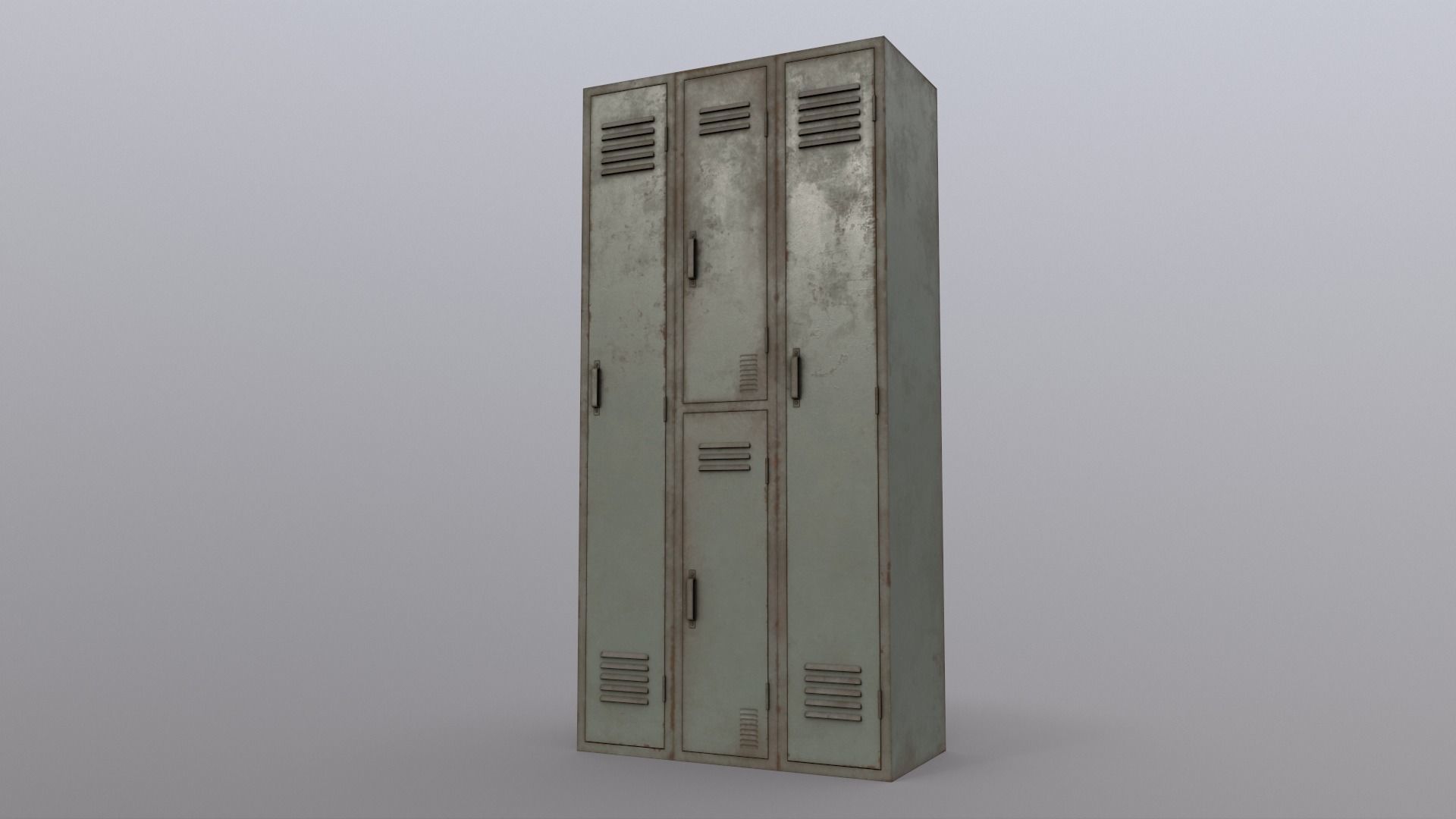 PBR School Gym Locker 1-10 - Mega Pack 3D Model Collection_30