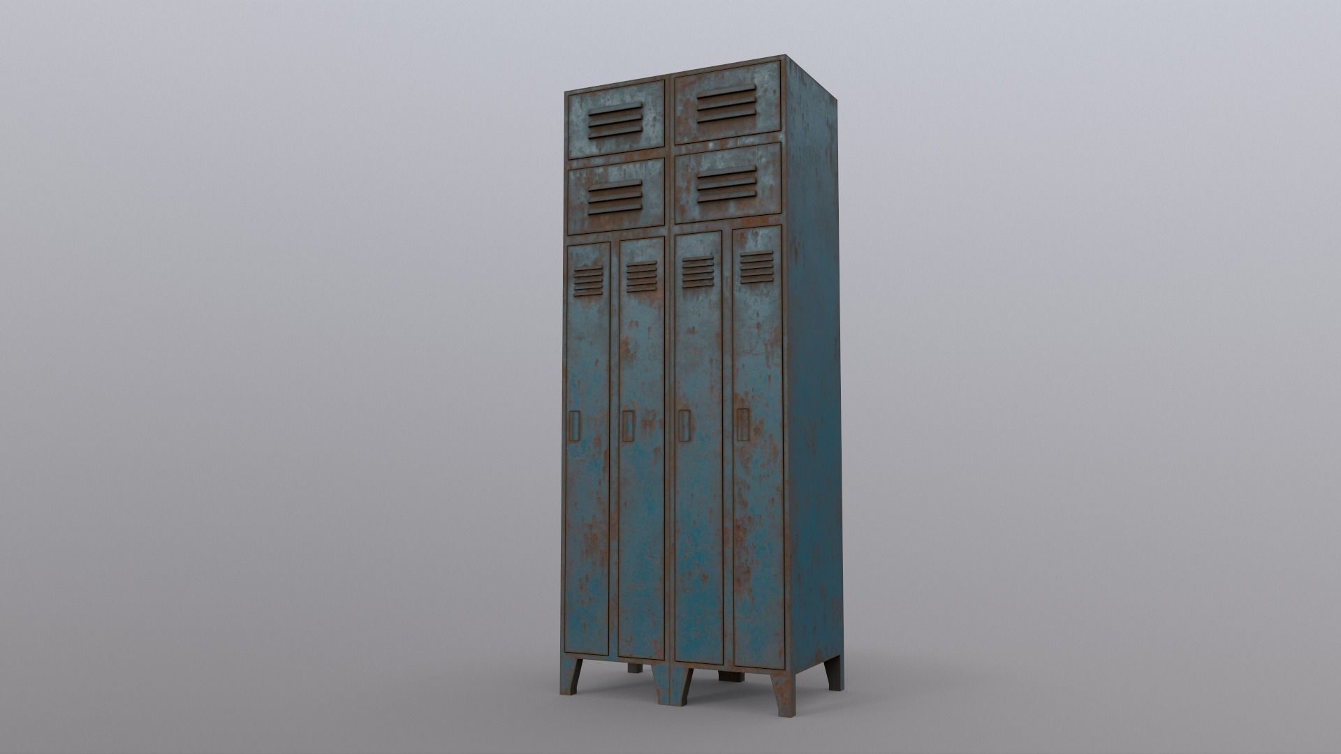 PBR School Gym Locker 1-10 - Mega Pack 3D Model Collection_79