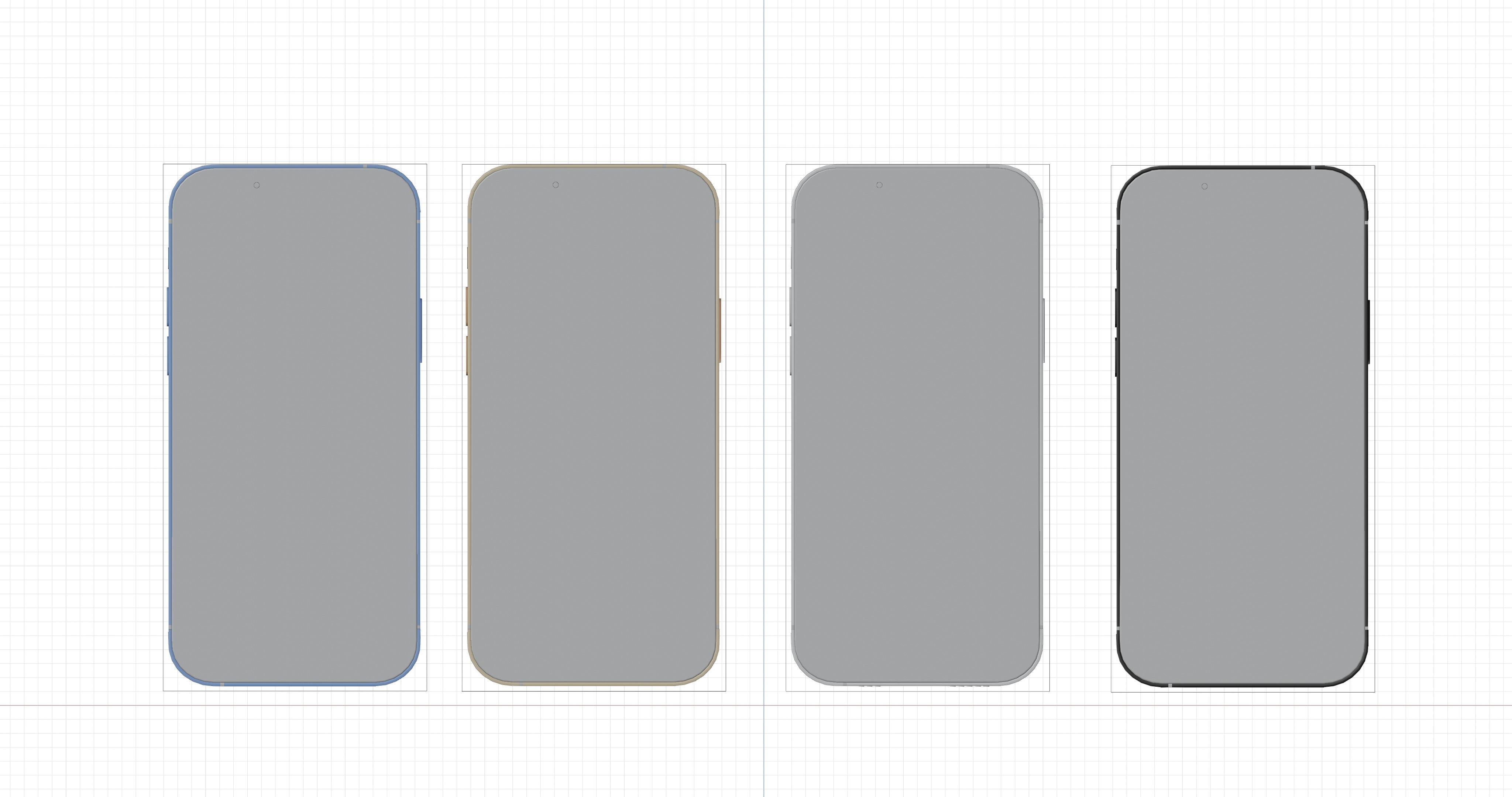 iPhone 13 pro Low-poly 3D model_4