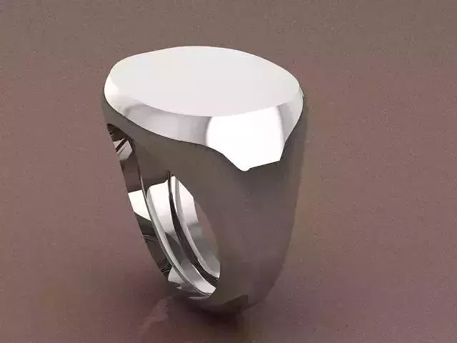 Simple elegant mens ring