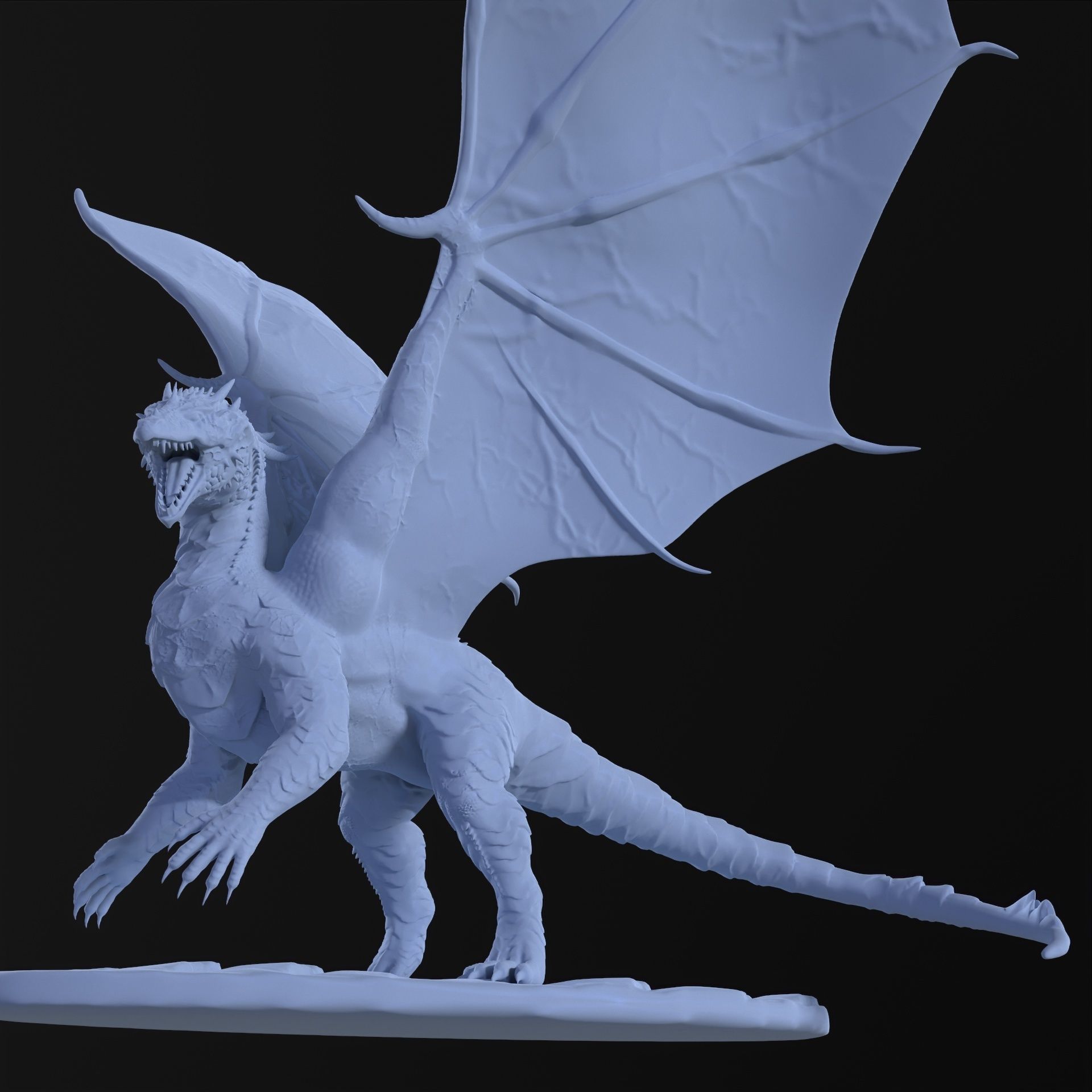 Dragon for 3d printing 3D print model_2